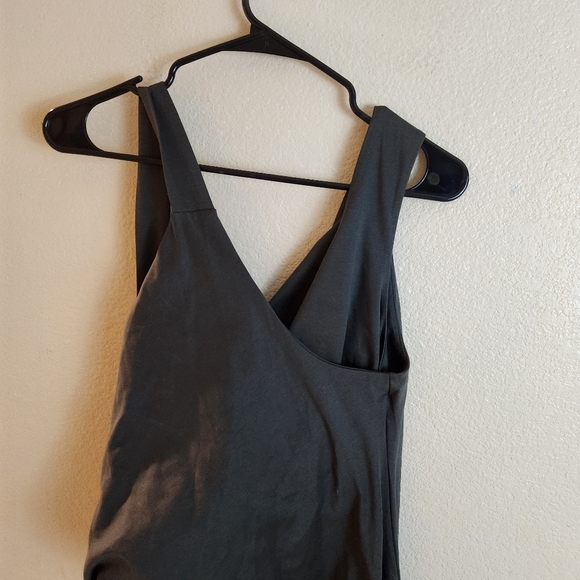 COS Sleeveless Wrap Gathered Green Evening Cocktail Dress Medium - Picture 5 of 9